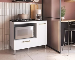 Balcao Cadorin 105 Para Forno E Cooktop Ctpo Branco