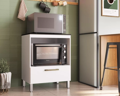 Balcao Cadorin 70 Cooktop E Forno Branco Ctpo
