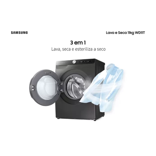 Lava Seca Samsung Wd11T504Dbx 11Kg Prata