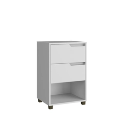 Mesa De Cabeceira Da Vinci 2Gat Brancobranco Sob 512.0007