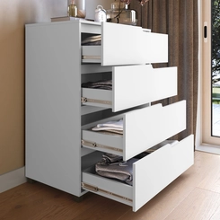 Comoda Casamia Monet  4 Gav Brancobranco  Sob 510.0007