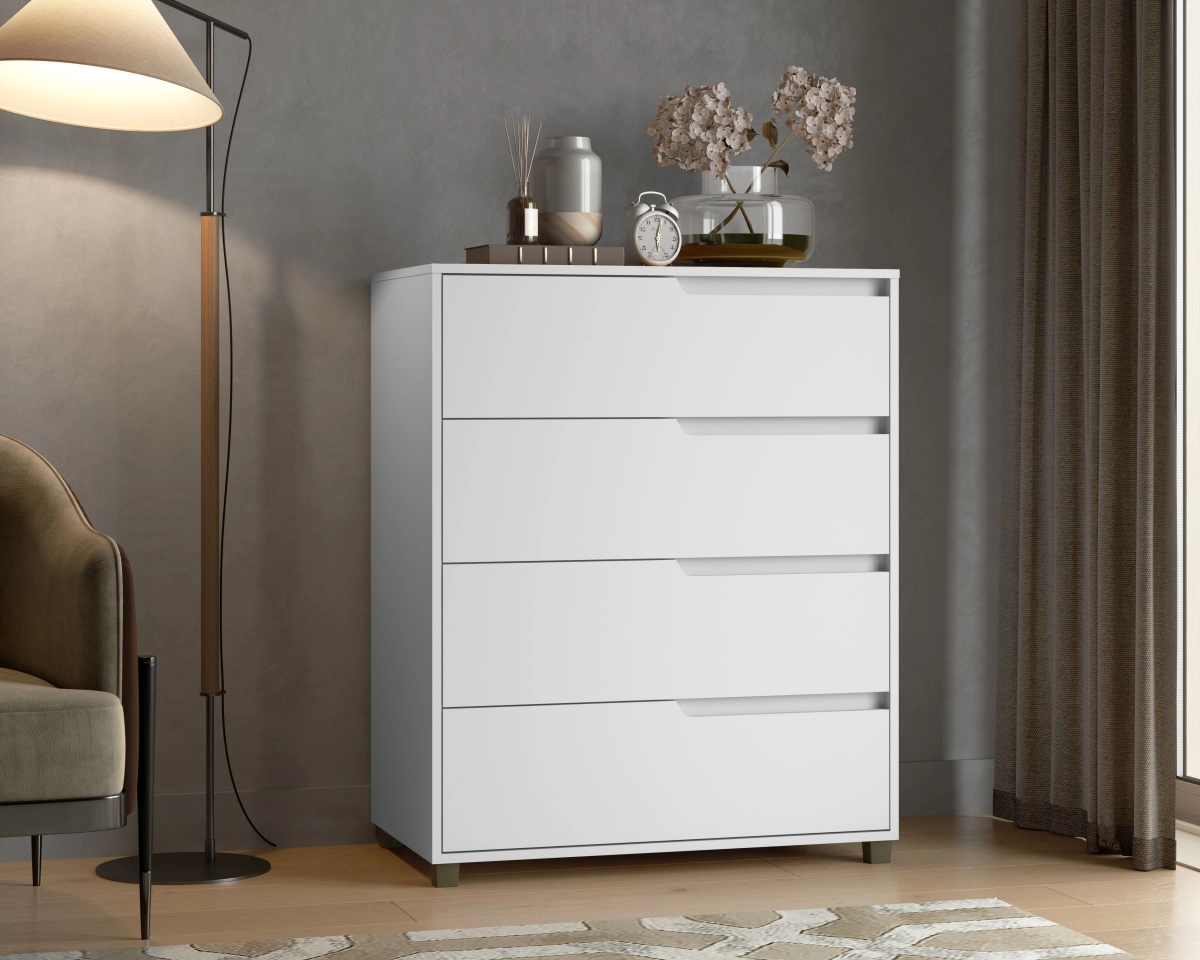Comoda Casamia Monet  4 Gav Brancobranco  Sob 510.0007