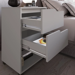 Mesa De Cabeceira Da Vinci 2Gat Cinzacinza 512.0006