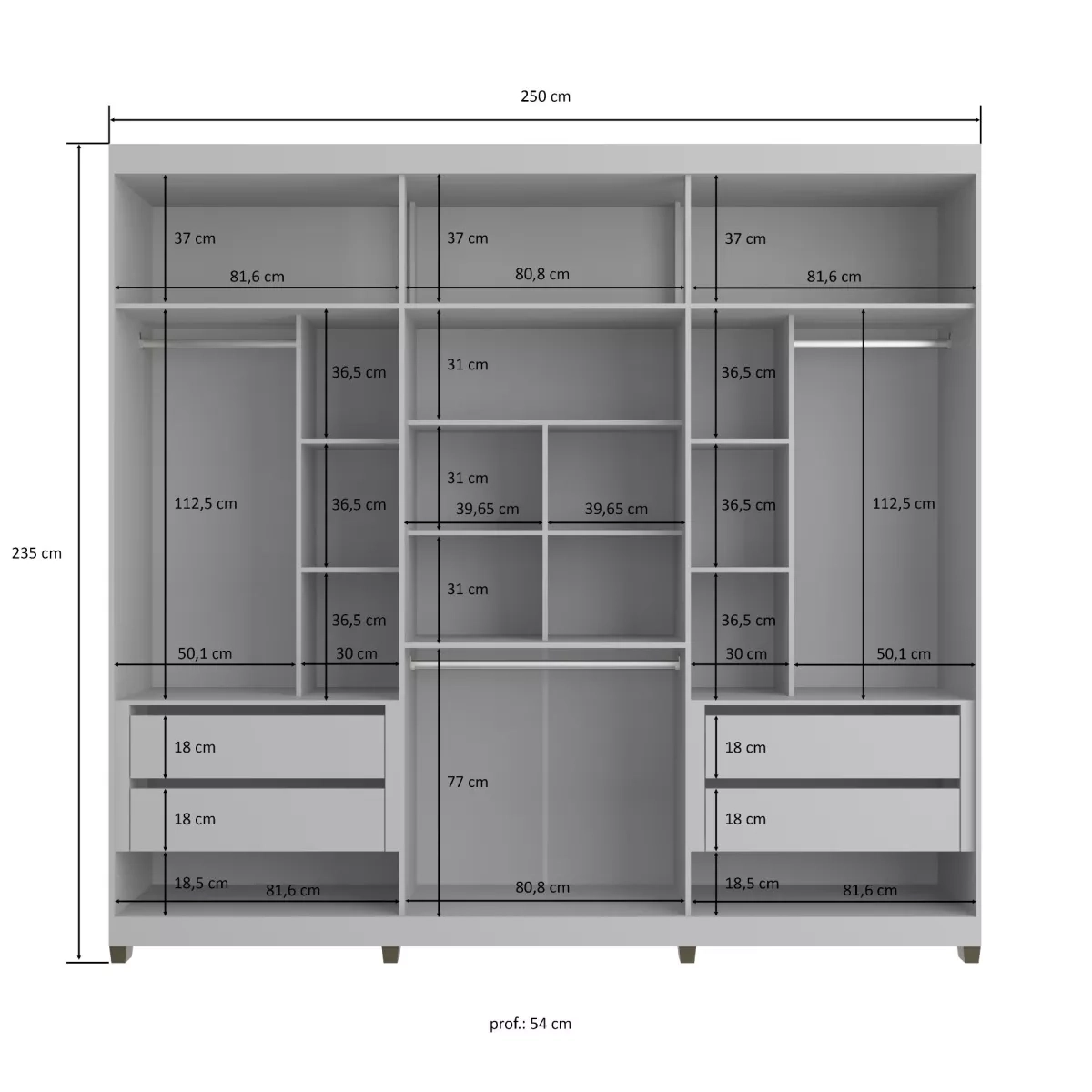 GUARDA ROUPA SOB CASAMIA NEWTON 6PT CZ CZ NAT 5170003 222978_