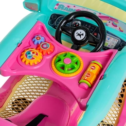 Carro De Passeio Calesita Diipi Rainbow 1026 Rosa
