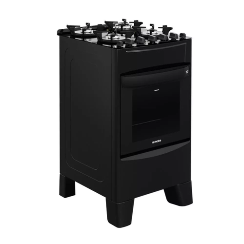 Fogao Realce 4B Alpro Preto Mesa Gas Forno Eletrico Airfryer
