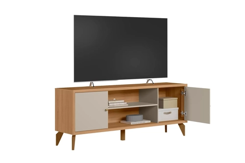 Rack Linea Porto 1.60M  Jequitibaoff White Fosco