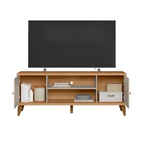 Rack Linea Porto 1.60M  Jequitibaoff White Fosco