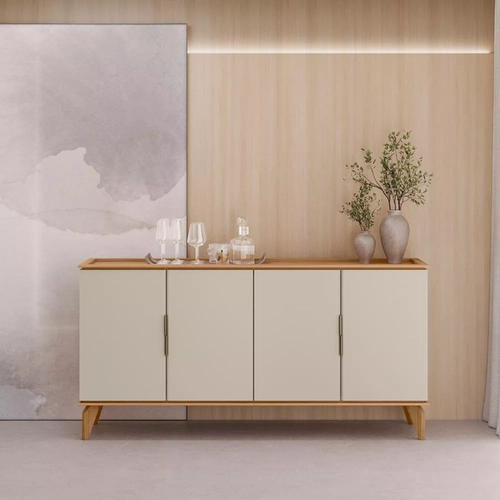 Buffet Linea Evora 1.60  Jequitibaoff White Fosco