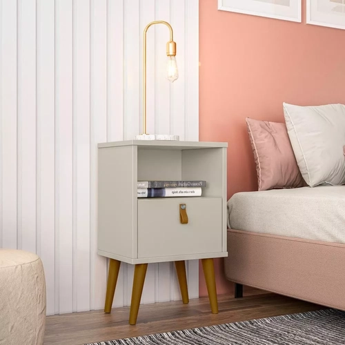 Mesa De Cabeceira Linea Buzios Off White