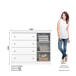 Comoda Henn Americana Branco D715-05