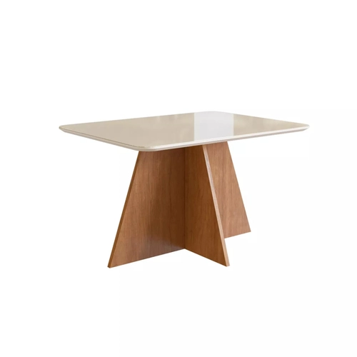 Mesa Zamarchi Ref.150Mc 120X90 Canela Tp Vd Off White