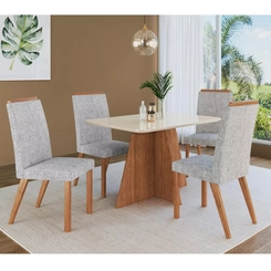 Mesa Zamarchi Ref.150Mc 120X90 Canela Tp Vd Off White
