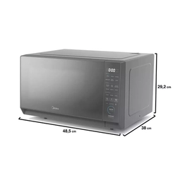 Forno Microondas Midea Mhp27S2 27L Prata Espelhado