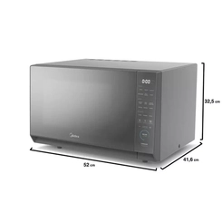 Forno Microondas Midea Mhs35S2 35L Prata Espelhado