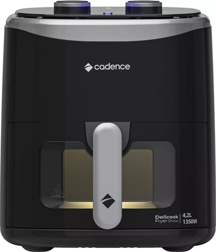 Fritadeira Cadence Frt430 4,2L 1350W C Visor Delicook Fryer Show