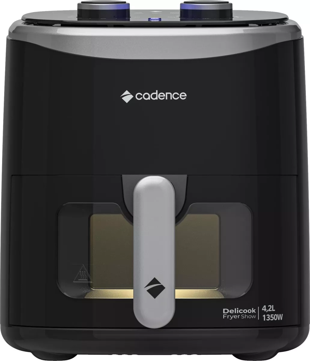 Fritadeira Cadence Frt430 4,2L 1350W C Visor Delicook Fryer Show