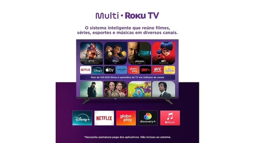 Tv Multi Smart 43 Fhd Tl056M Roku Pto
