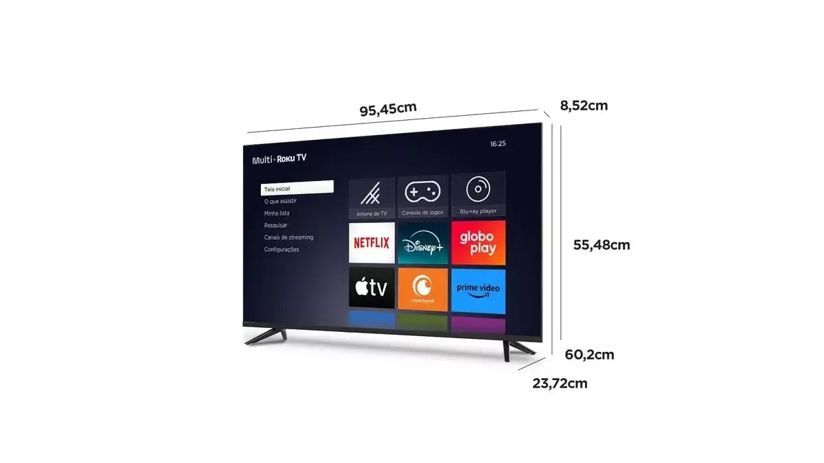 Tv Multi Smart 43 Fhd Tl056M Roku Pto