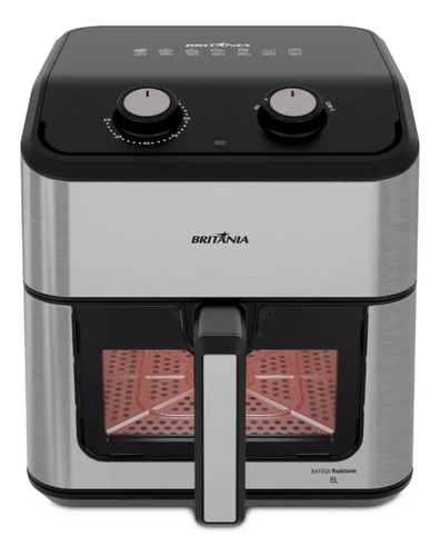 Fritadeira Britania Air Fryer 8Lts 1900W Baf80A 110V
