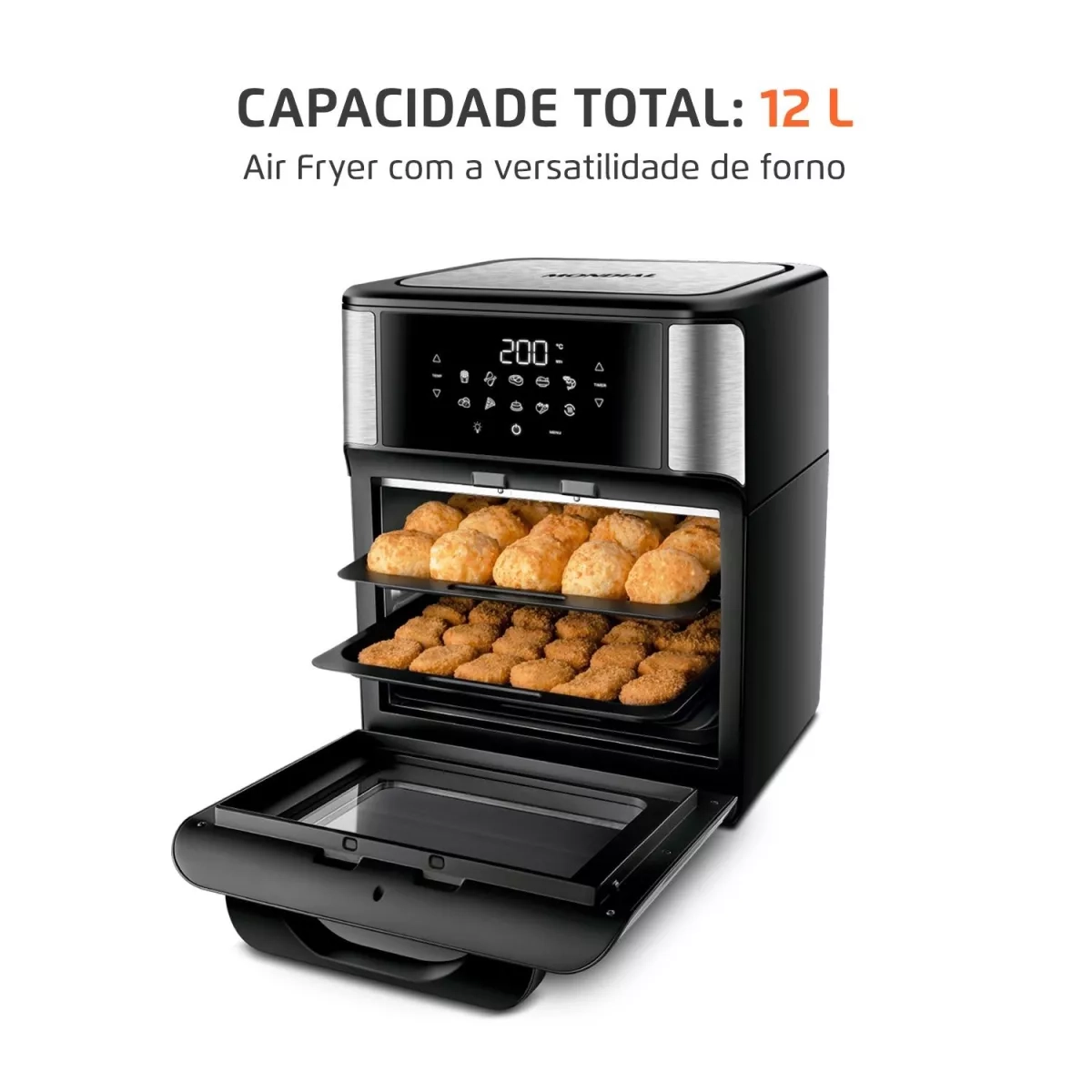 Fritadeira Mondial Oven 12Lts Air Fryer Afon-12L-Bi 110V