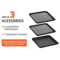 Fritadeira Mondial Oven 12Lts Air Fryer Afon-12L-Bi