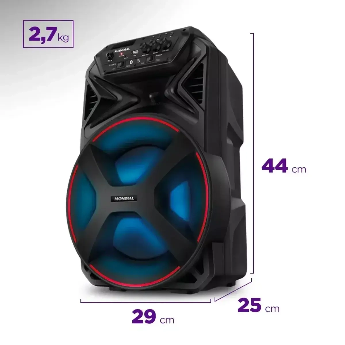 Caixa Mondial Cm250 Partyplus 250W Pto