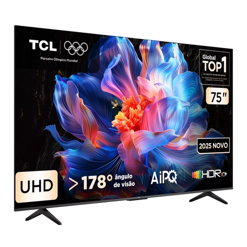 Tv Tcl Smart 75 4K Led Hva 75P6K Google Pto