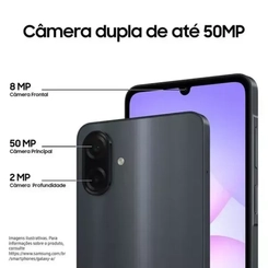 Smartphone Samsung A07 4G 128Gb Sma075Mzkpzto Pto