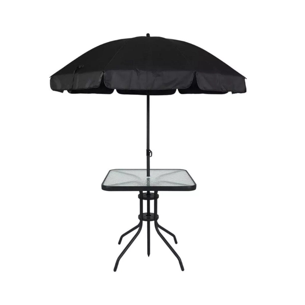 Conj Petropolis Belfix 4 Cad Alum Mesa Quadrada Ombrellone Pr 86207