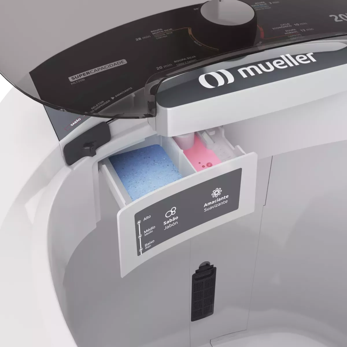 Lavadora Mueller Mlt20B 20Kg Branca