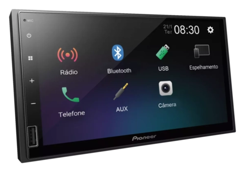Auto Radio Pioneer Multimidia 2Din Dmh145Br Pto