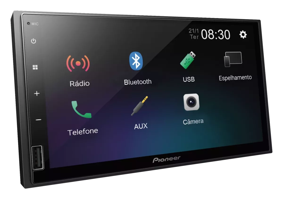 Auto Radio Pioneer Multimidia 2Din Dmh145Br Pto