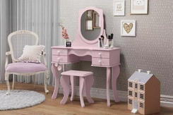 Penteadeira Patrimar Princesa Rosa Sob