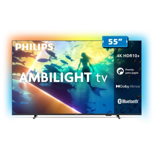 Tv Philips Smart 55 4K Ambilight Titan 55Pug810078