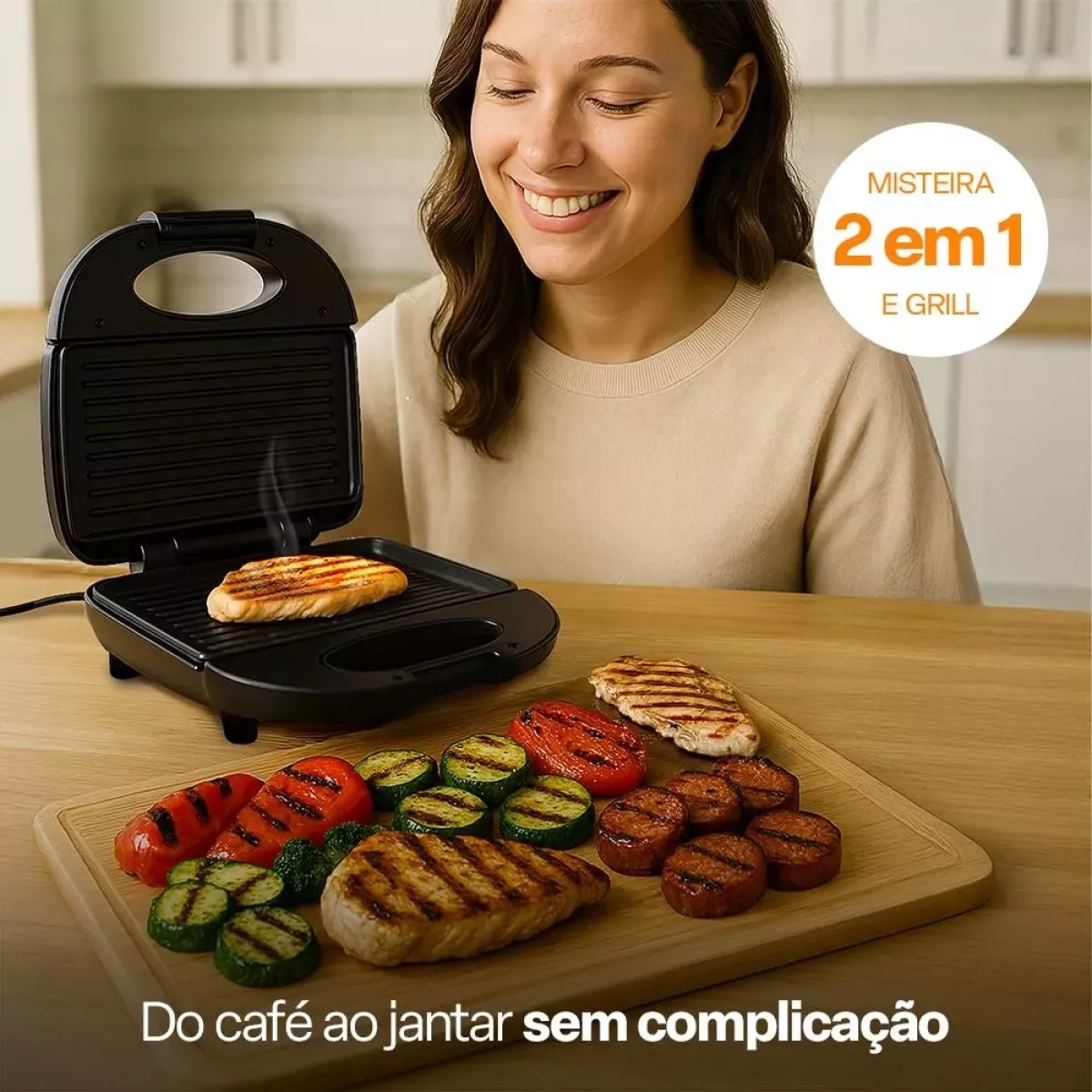 110V Sanduicheira Multi Tostex Grill 750W Ce043