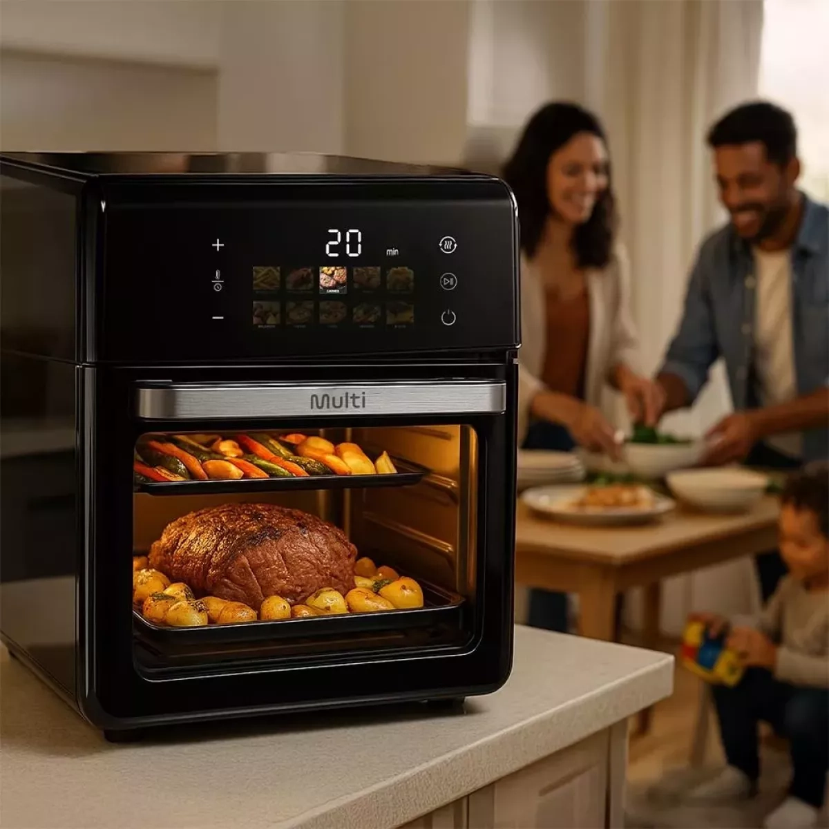110V Fritadeira Oven Multi 10Lts 1500W Go256 11 Funcoes