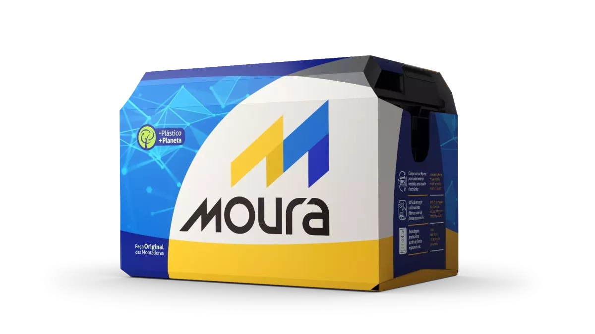 Bateria Moura M75Ld Pos Dir Caixa Alta