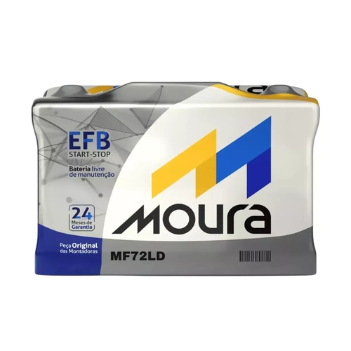 Bateria Moura Mf72Ld Start Stop Pos Dir Caixa Alta