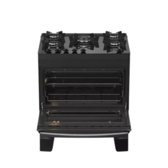 Fogao Atlas 5B Agile Up Glass Preto Nv