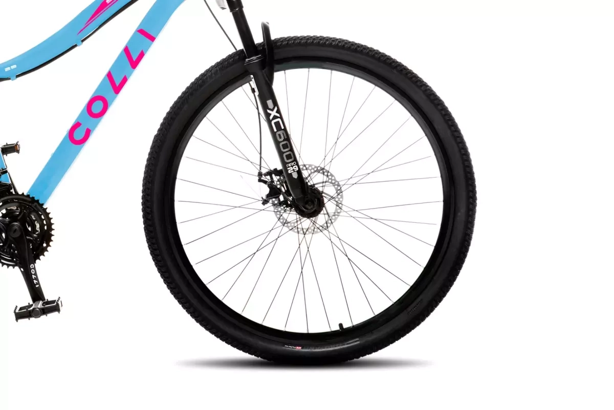 Bicicleta Colli Aro 29 Saphira Aluminio 21V Azul Rosa Ne