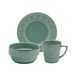 Conj Lanche Oxford 03Pcs Mendi Malaquita - Nm08-7311