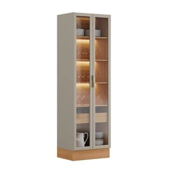 Cristaleira Linea Allure 70Cm Com Rodape