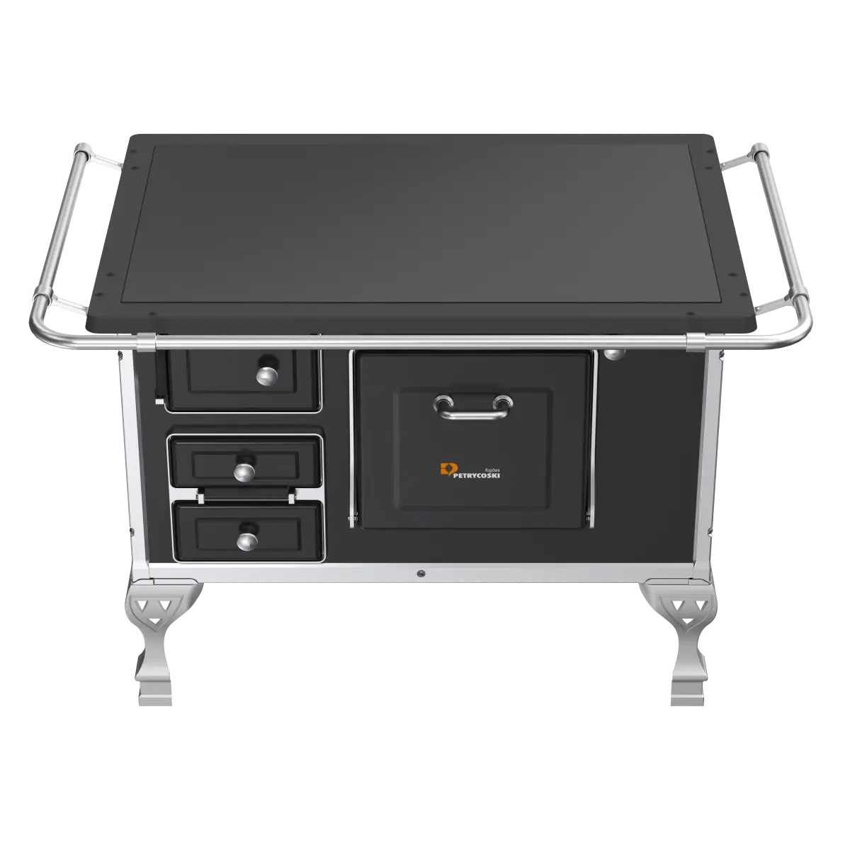Fogao Petrycosk N2 Vidro Sd Preto