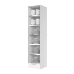 Cristaleira Americana 50Cm 01 Pt Vidro Branco C373-05