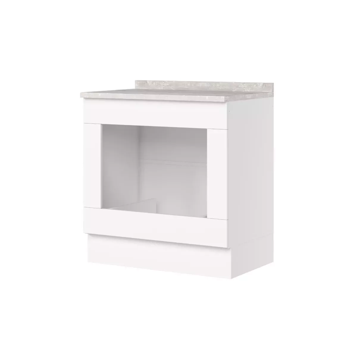 Balcao Henn Americana 80Cm Embutir Forno Branco C367-05