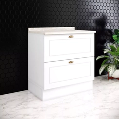Balcao Henn Americana 80Cm 2 Gavetoes Branco C371-05