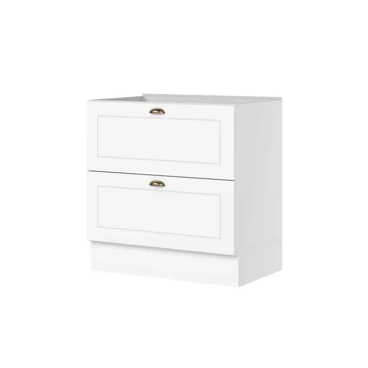 Balcao Henn Americana 80Cm 2 Gavetoes Branco C371-05