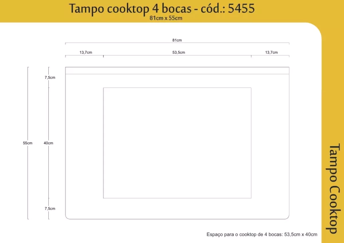 Tampo Aj Rorato Cooktop Pfogao 4Bc Travertino
