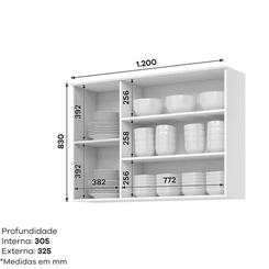 Aereo Henn Americana 120Cm Vdo Branco C363-05